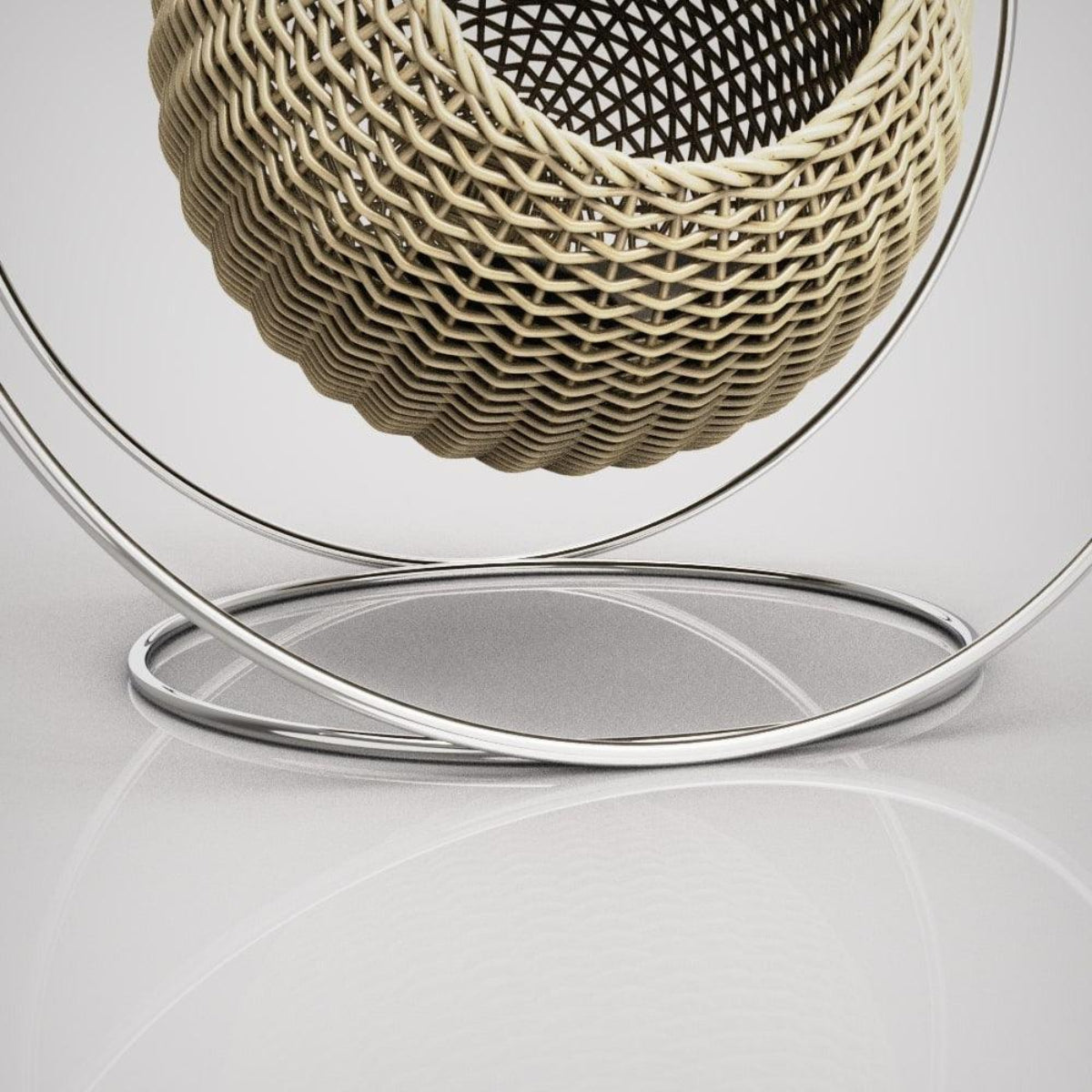 Lit de luxe pour chat : Solar, une bulle confort en osier tressé kasibe bogarel