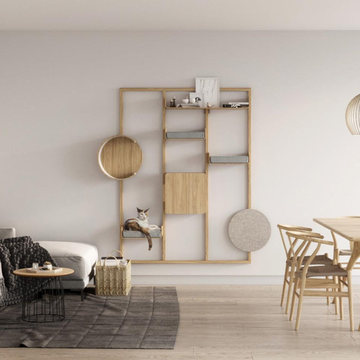 Mur d'escalade modulable pour chat - ALTO - Kasibe