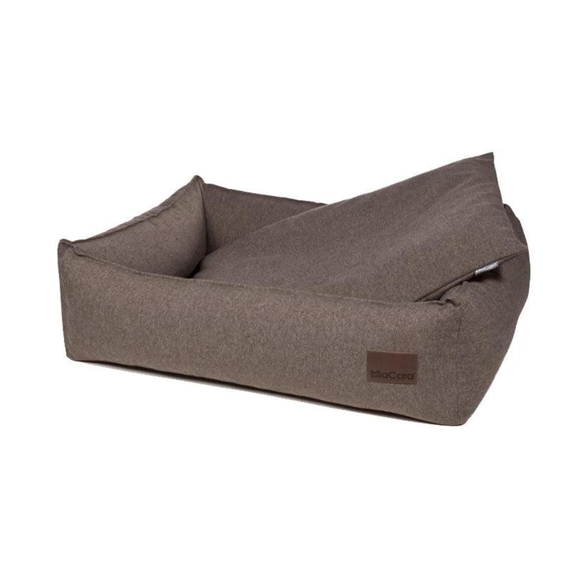 Panier pour chien classique en tissu résistant Nube kasibe miacara marron coussin