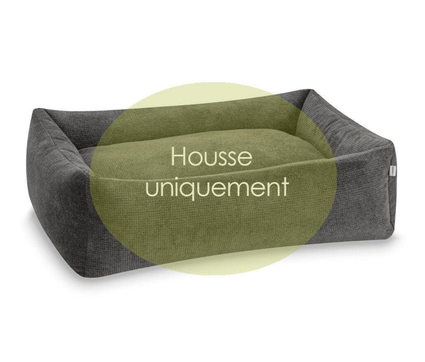 housse tudor anthracite pour panier pour chien