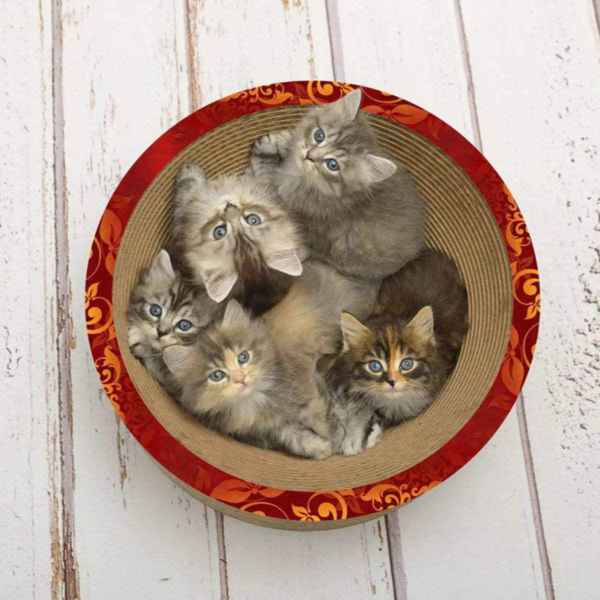 Panier en carton pour chat - COUPE CORBEILLE - Kasibe