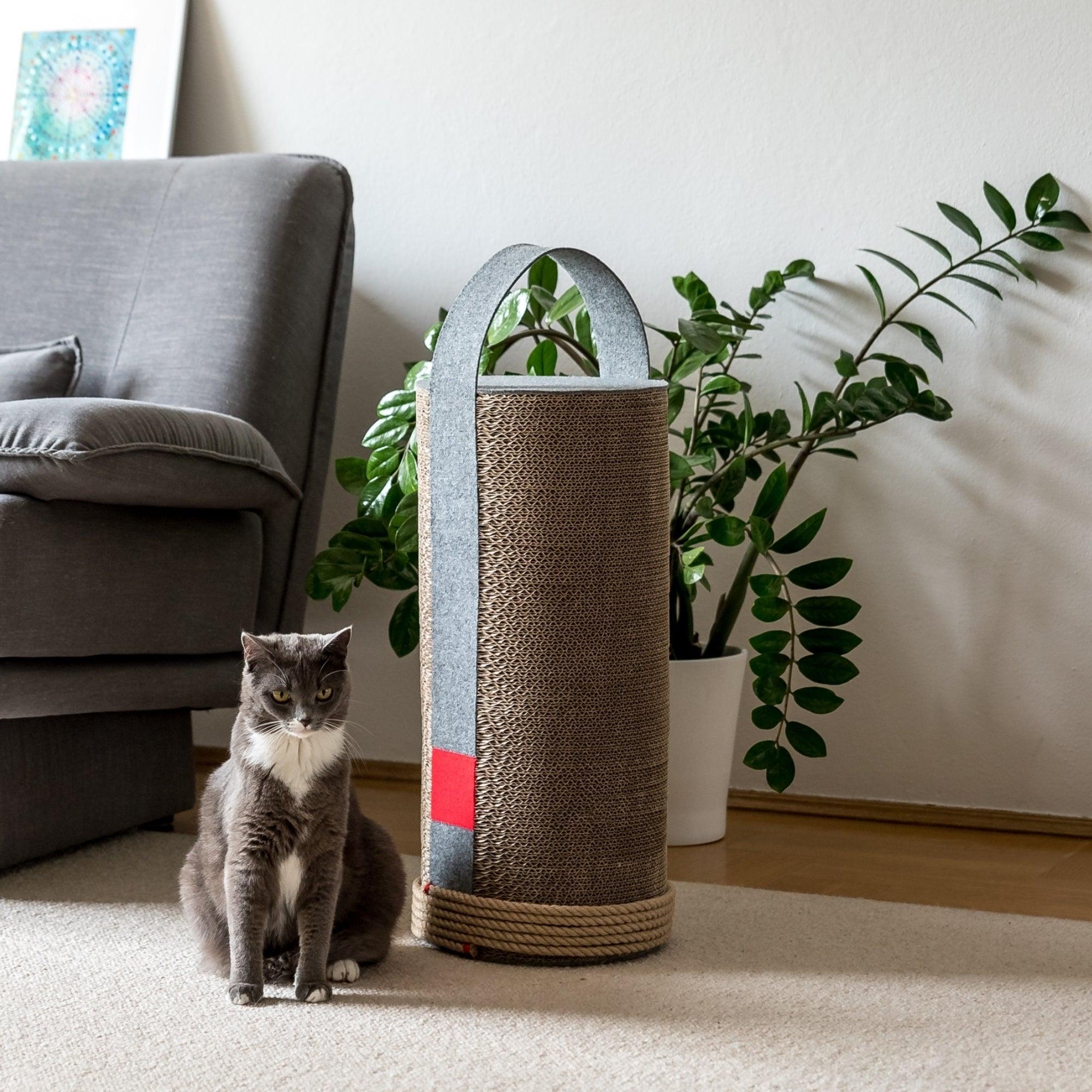 Poteau en carton à gratter pour chat - LILA - Kasibe