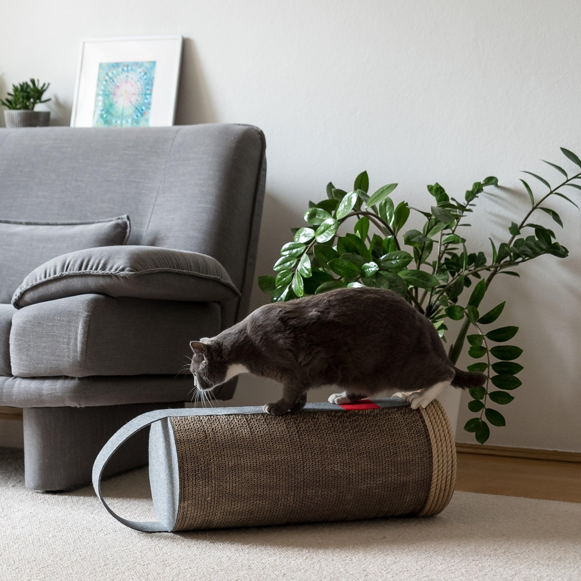 Poteau en carton à gratter pour chat - LILA - Kasibe