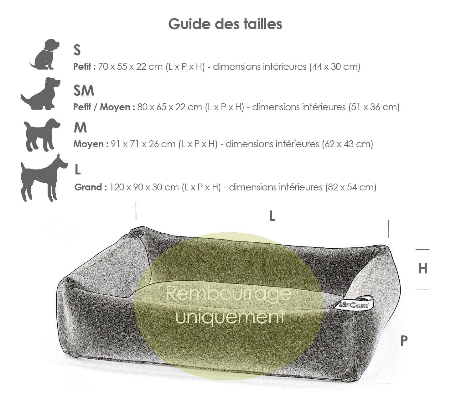 Rembourrage du panier pour chien - MIACARA - Kasibe