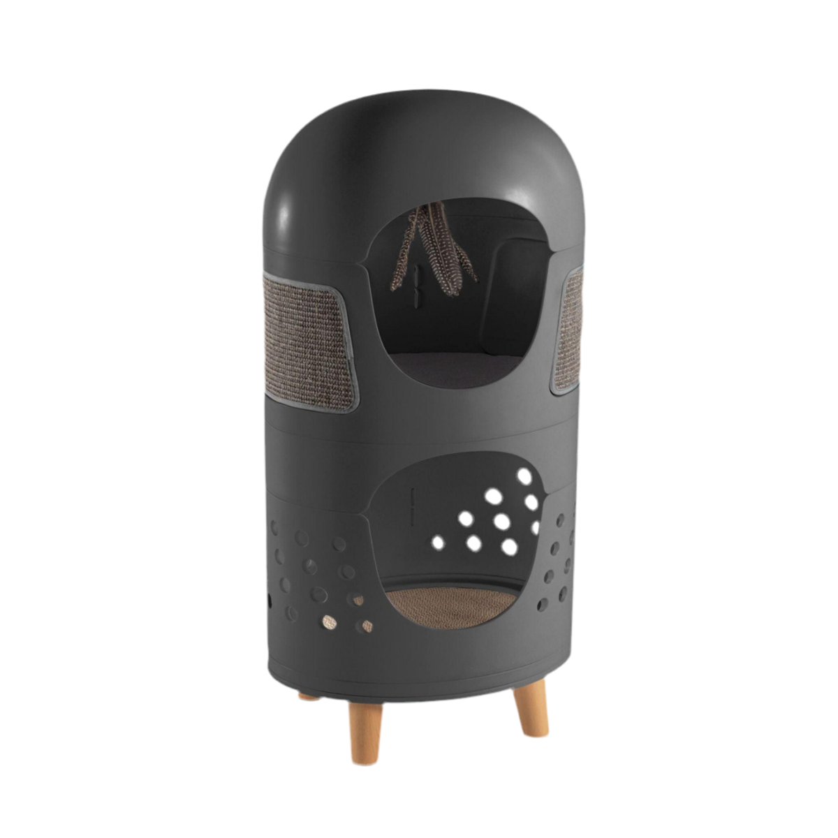 meuble pour chat design noir - kasie
