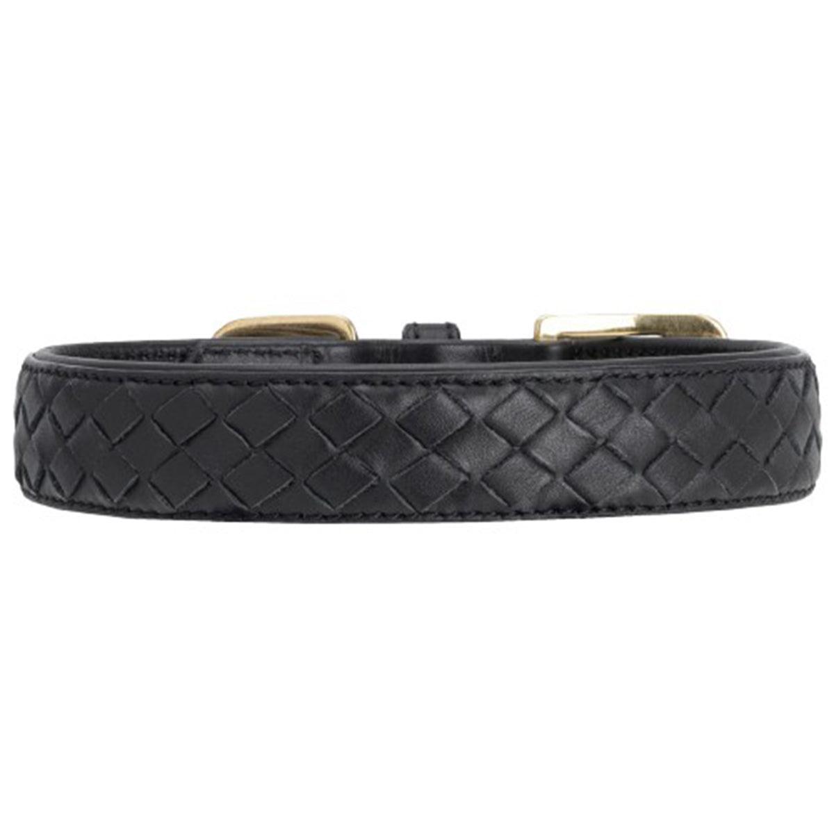 Collier en cuir pour chien tressé à la main - PRESTIGE - Kasibe