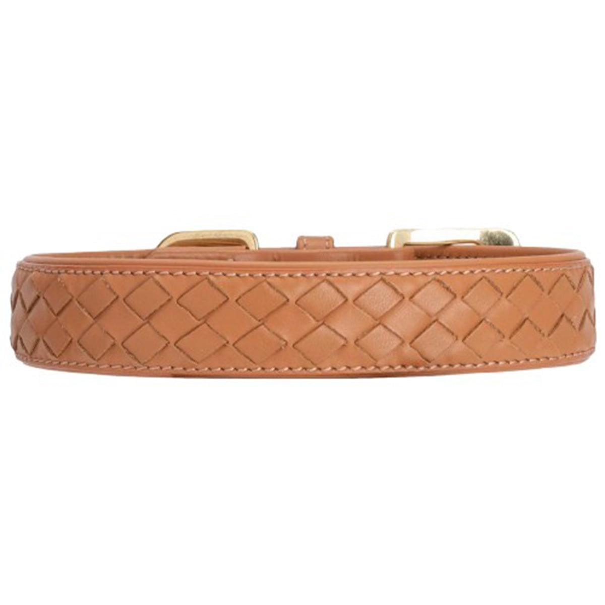 Collier en cuir pour chien tressé à la main - PRESTIGE - Kasibe