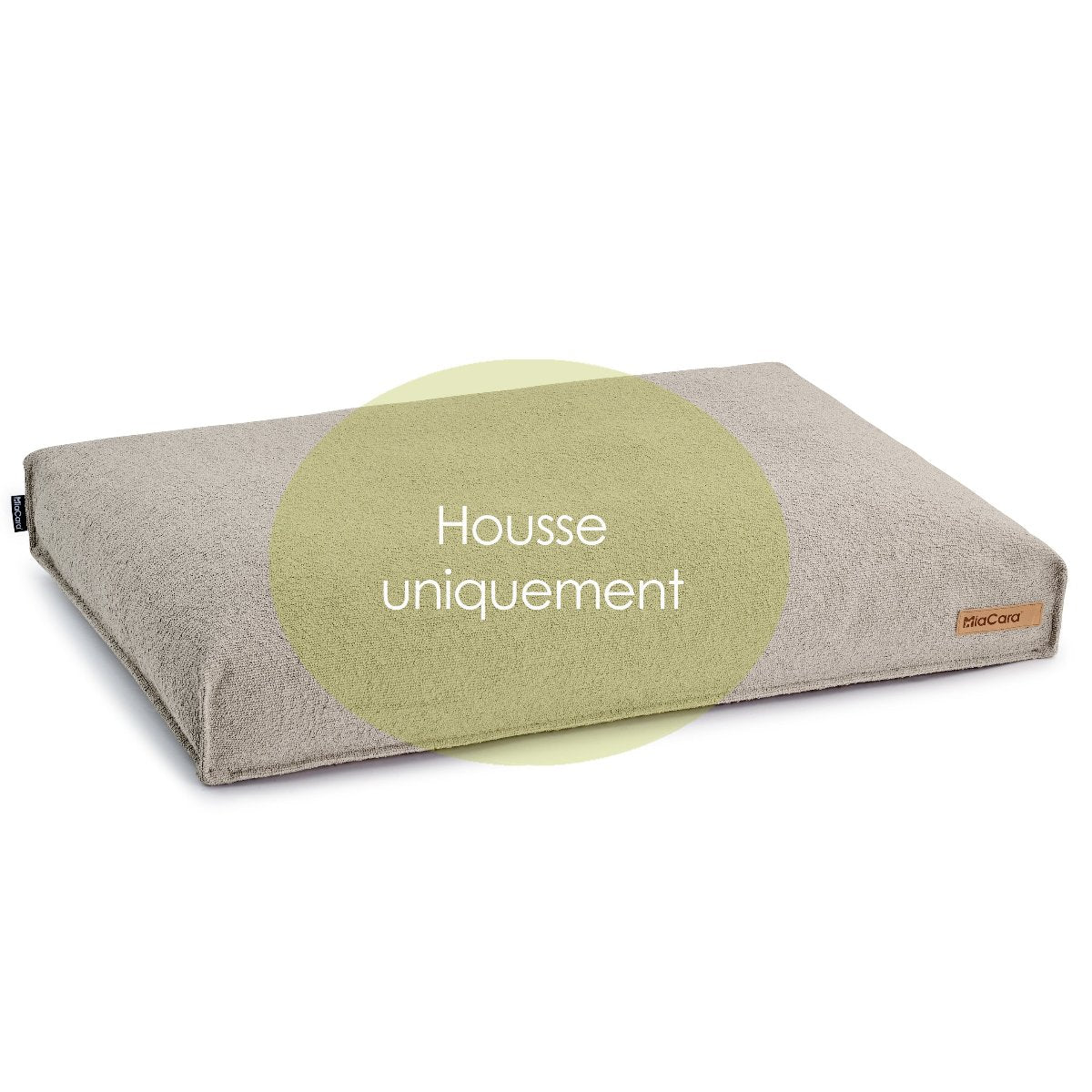 housse de coussin pour chien design beige - kasibe