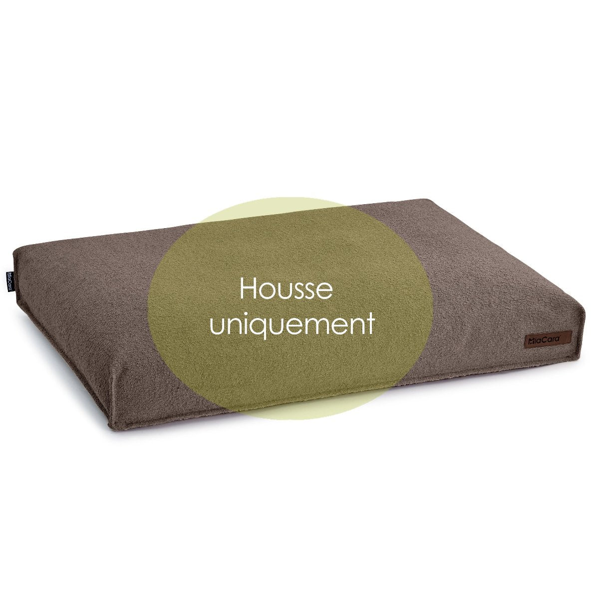 housse de coussin pour chien design marron - kasibe