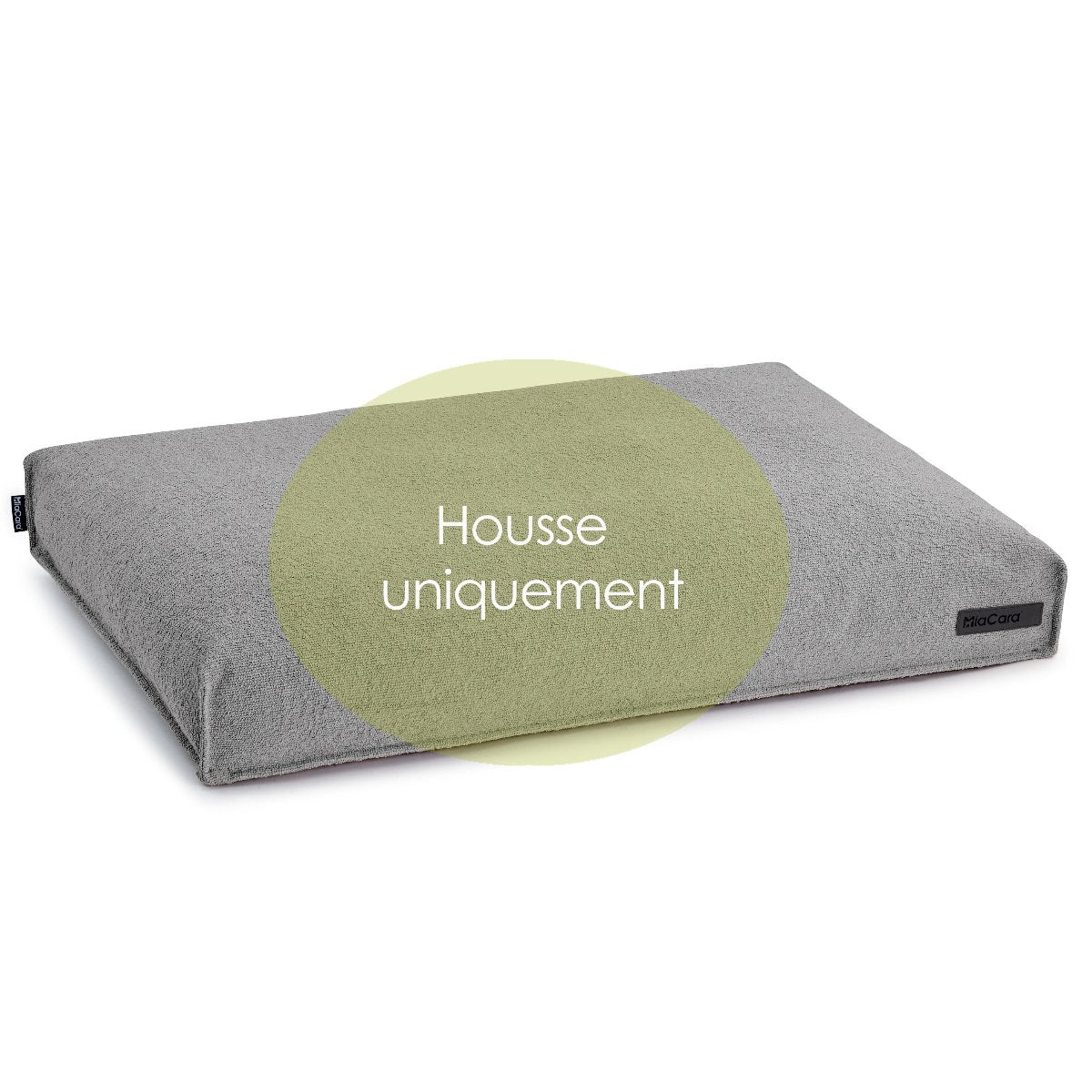 housse de coussin pour chien design gris - kasibe