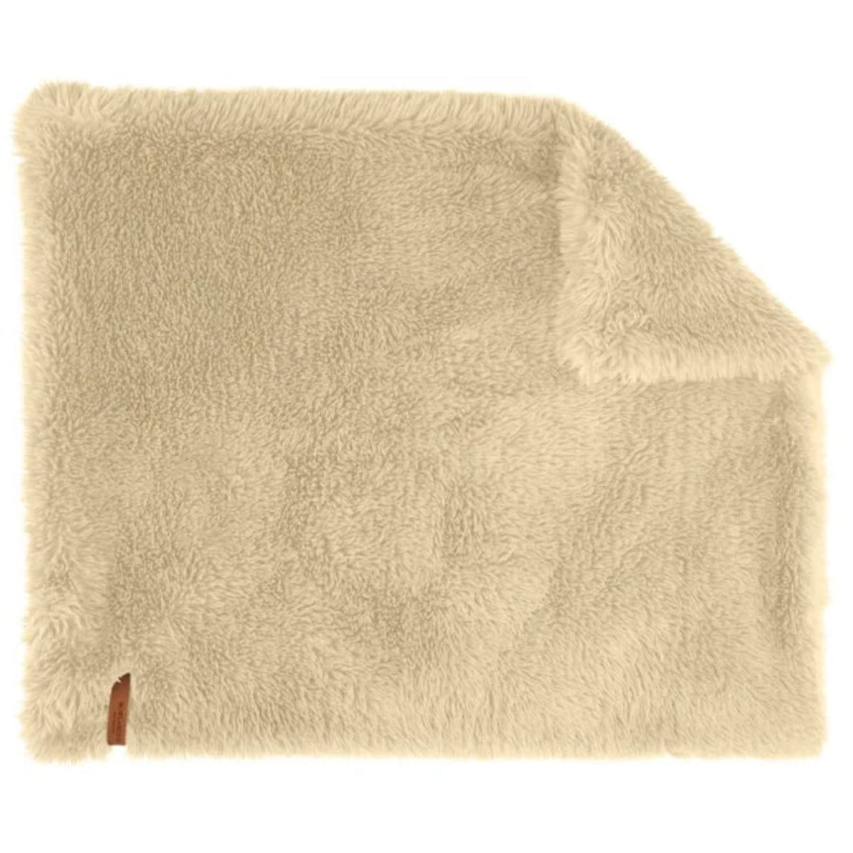 Couverture apaisante pour chien en fausse fourrure beige - kasibe