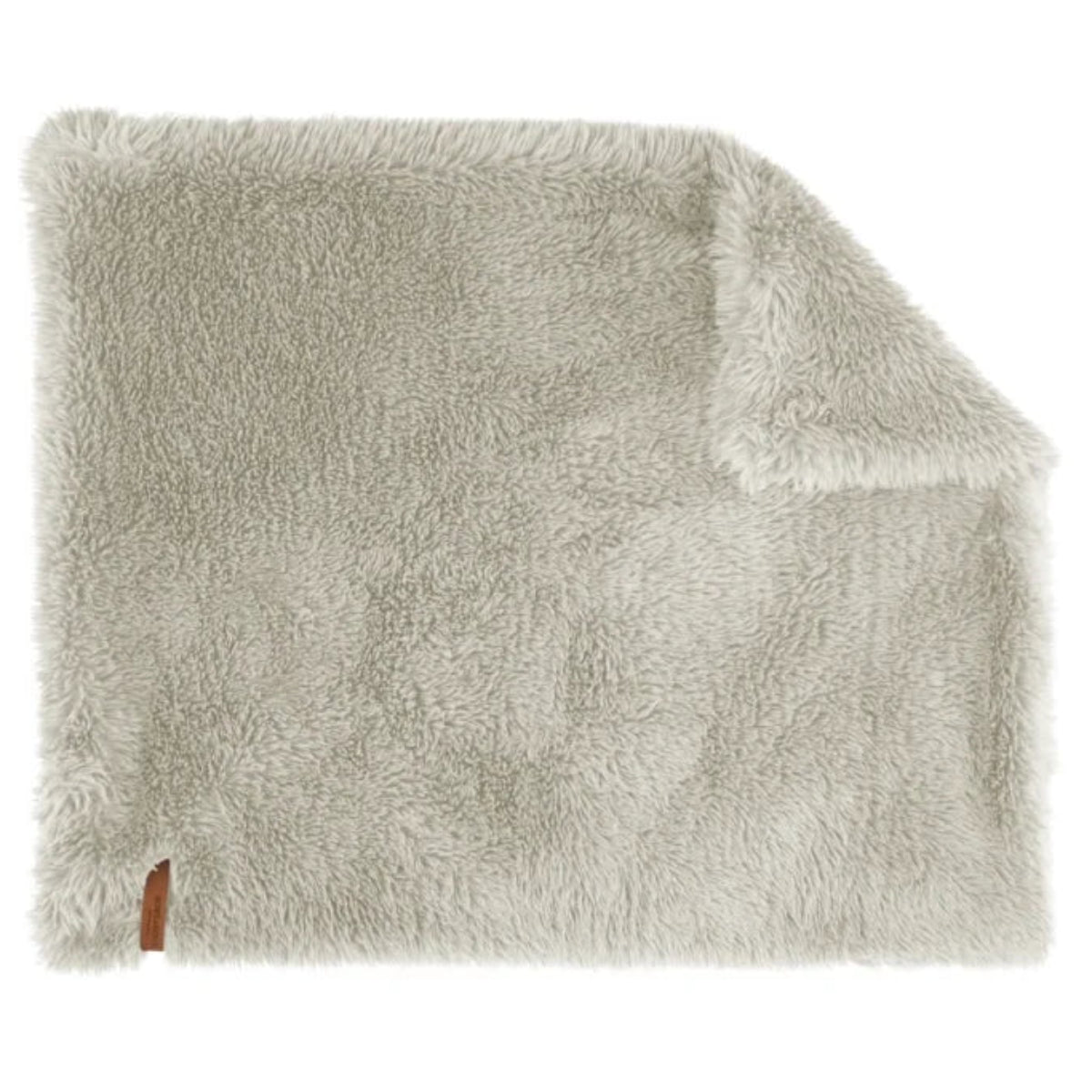 Couverture apaisante pour chien en fausse fourrure grise - kasibe