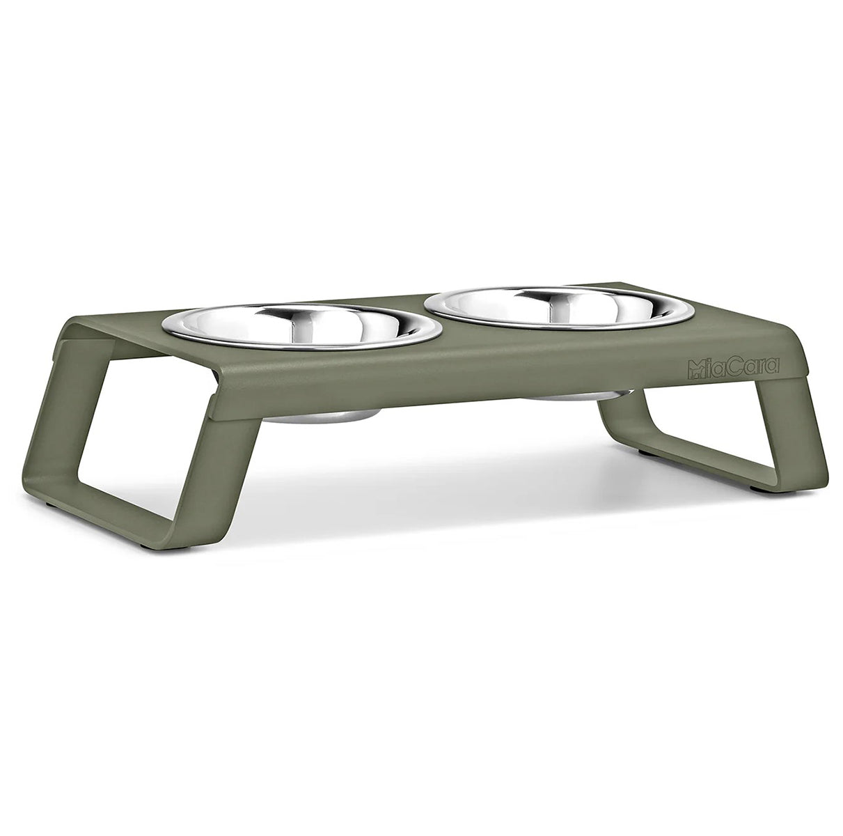 Gamelle surélevée pour chien aluminium bol acier taille S grolive - kasibe