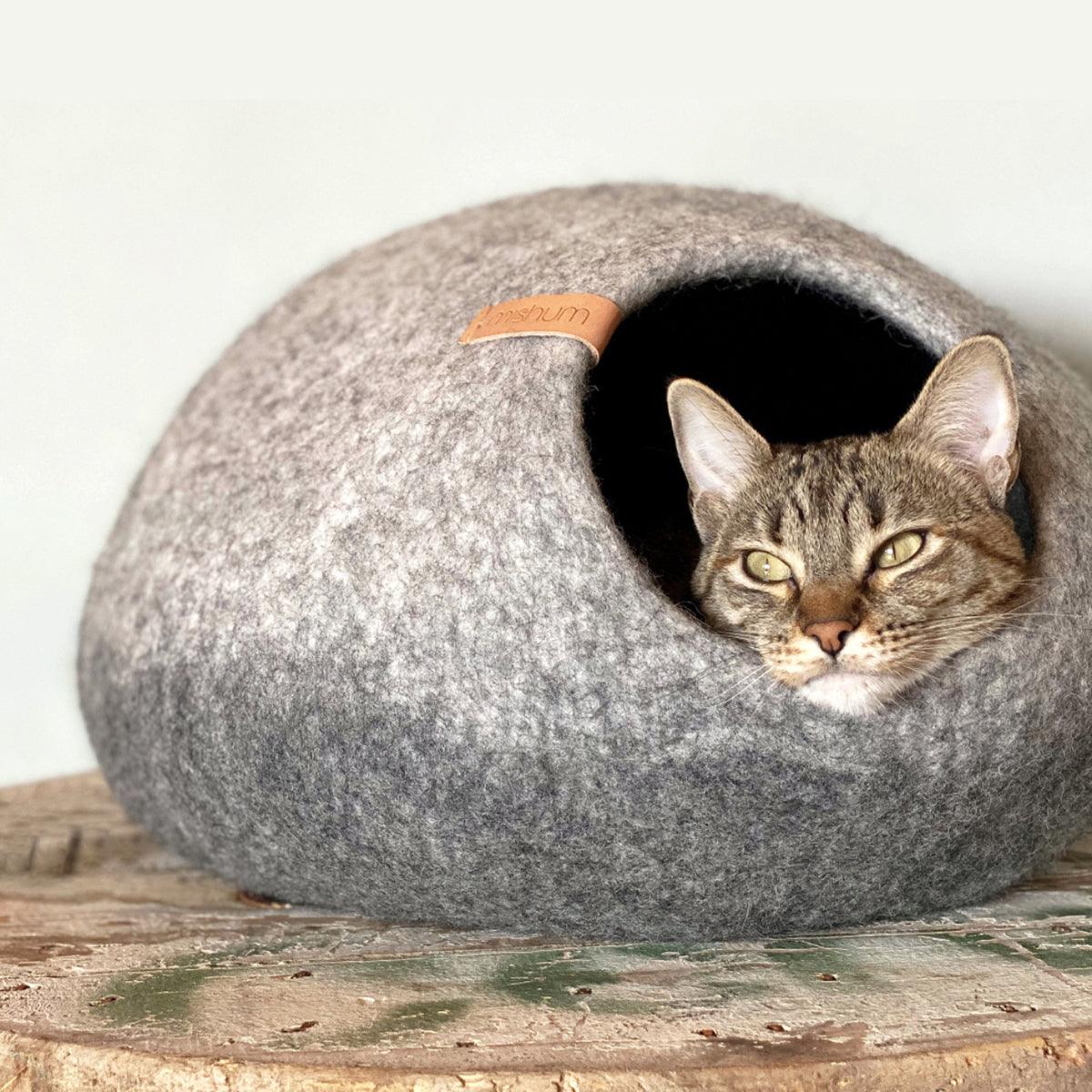 Grotte pour chat en laine - kasibe