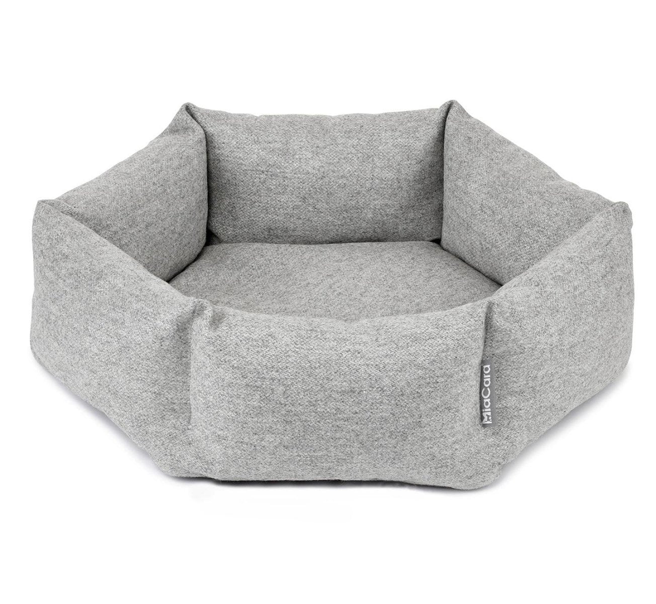 Lit pour chat design de forme hexagonale Calma gris clair - kasibe