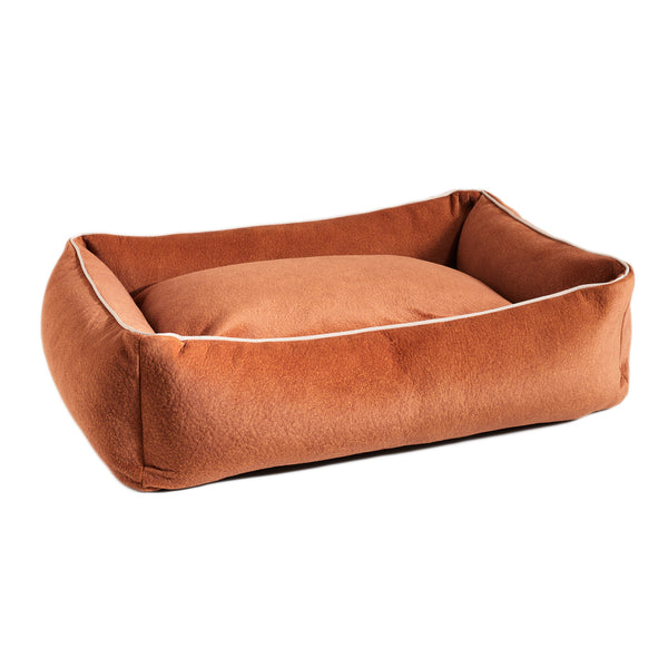 Buffalo, un lit pour chien design au tissu très doux chameau - kasibe