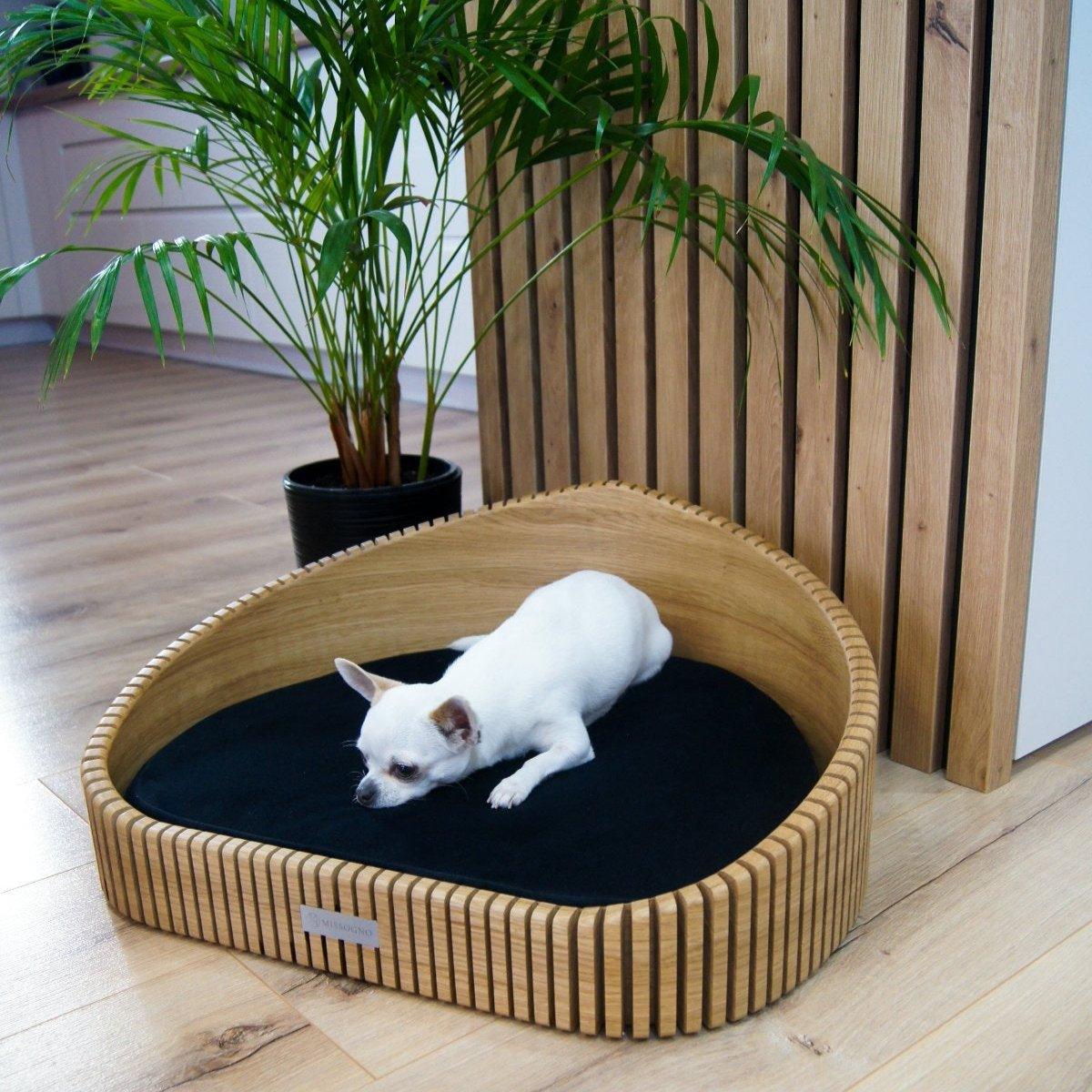 Lit pour chien ou chat en bois massif - HOYA