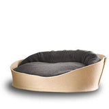 Arena, un panier pour chat très luxe crème coussin coton gris moyen - kasibe