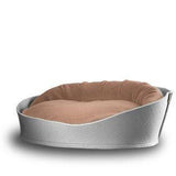Arena, un panier pour chat très luxe gris coussin coton brun moyen - kasibe
