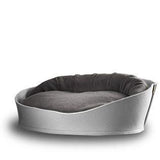 Arena, un panier pour chat très luxe gris coussin polaire gris moyen - kasibe
