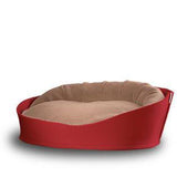 Arena, un panier pour chat très luxe rouge coussin coton brun moyen - kasibe