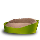 Arena, un panier pour chat très luxe vert coussin coton brun moyen - kasibe
