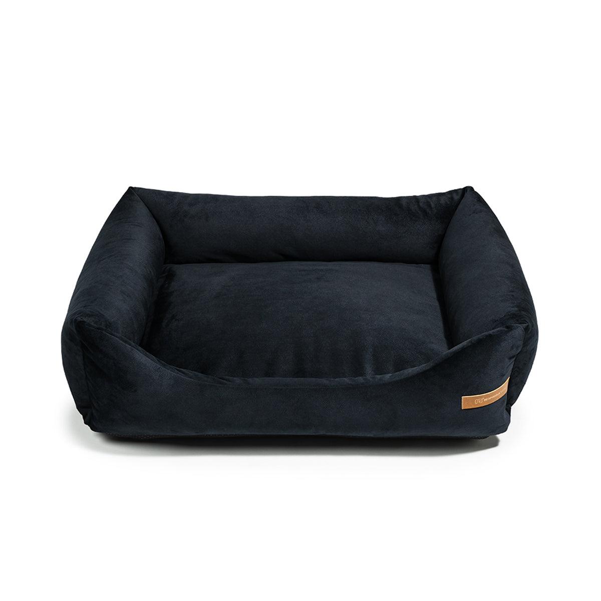 panier pour chien et chat noir coussin noir - kasibe