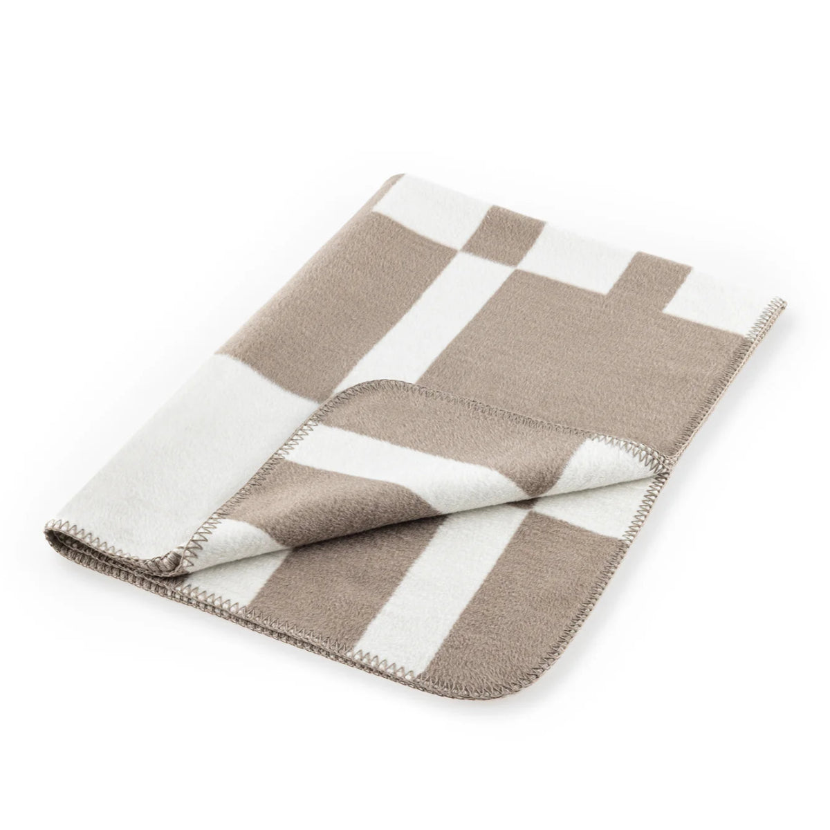 Plaid pour chien graphique taupe - kasibe