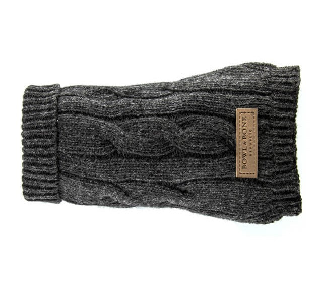 Un pull en laine pour chien pour affronter le froid : Aspen anthracite  - kasibe