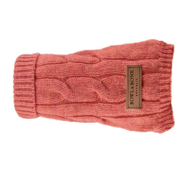 Un pull en laine pour chien pour affronter le froid : Aspen rose - kasibe