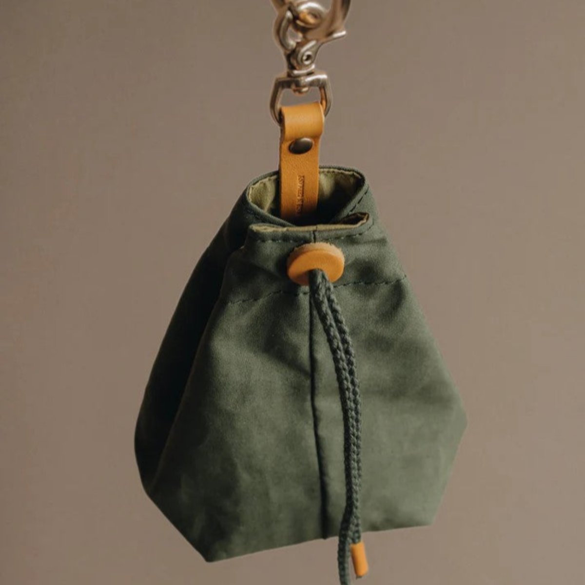 sac friandises pour chien vert - kasibe