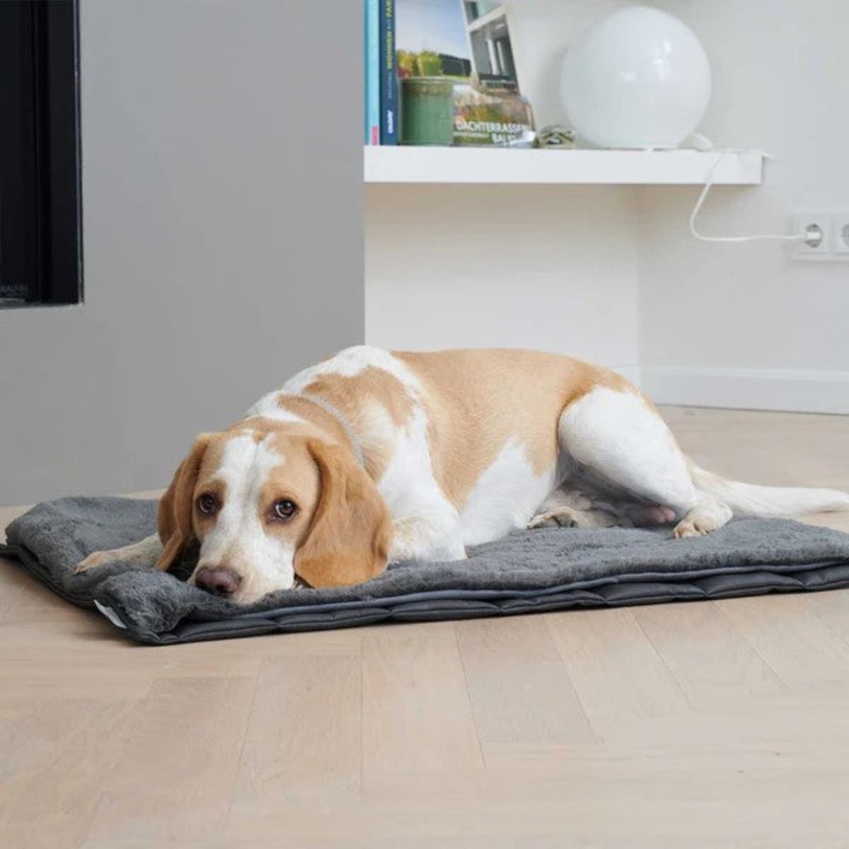 tapis de voyage de luxe pour chien en simli cuir et fausse fourrure - kasibe