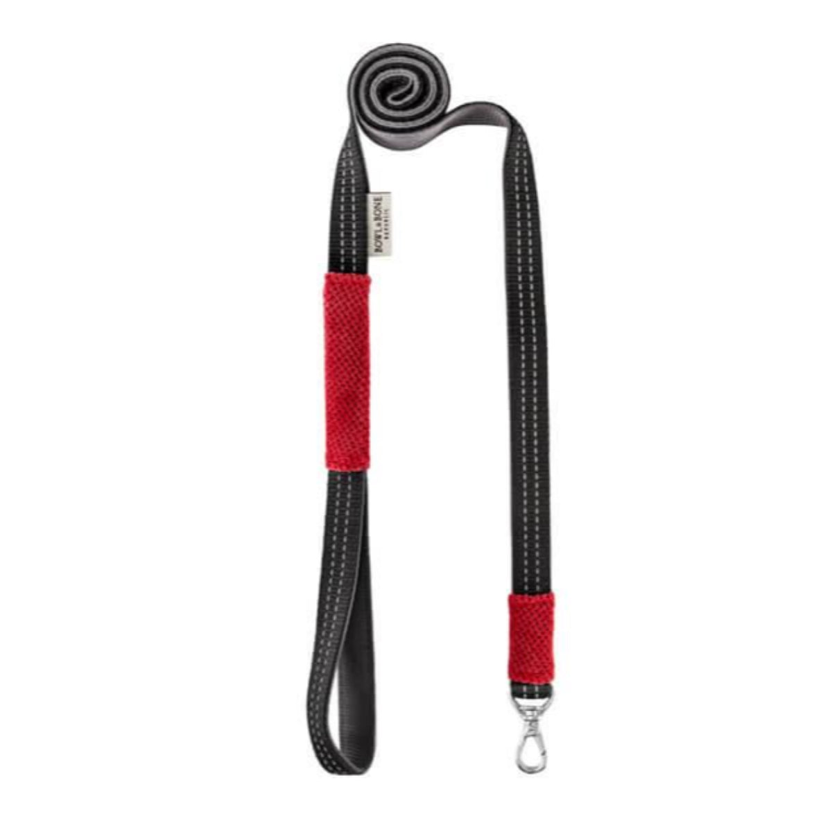 kasibe laisse pour chien en tissu candy bowlandbone rouge