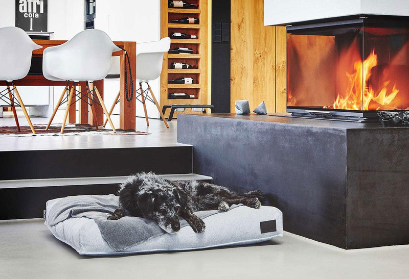Couverture plaid chaude en micro polaire pour chien Unica kasibe miacara gris