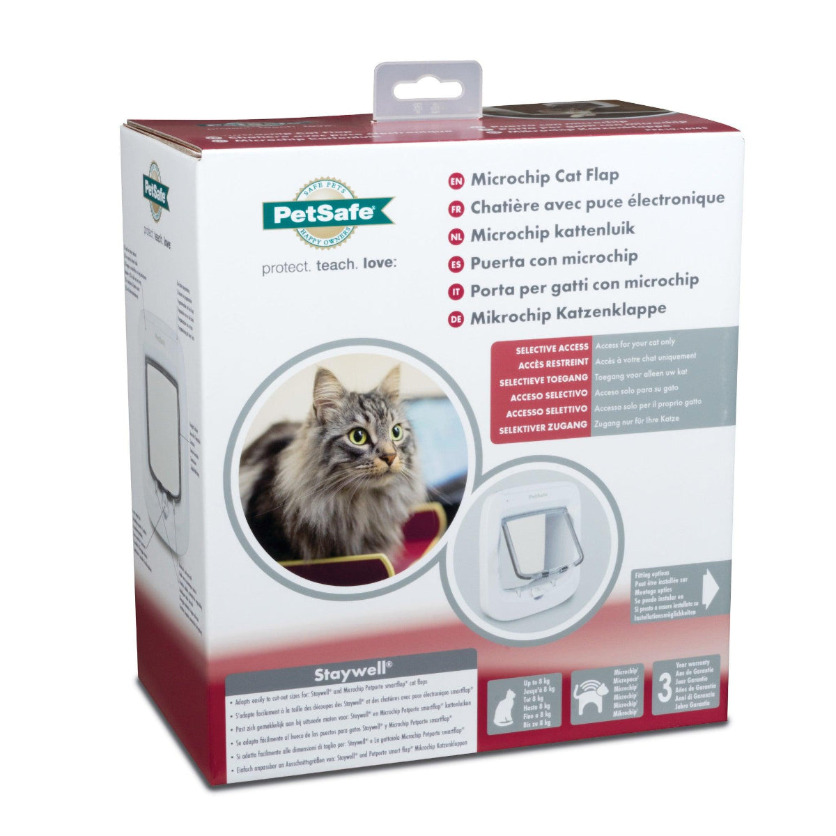 Chatière avec puce électronique Microchip PetSafe - kasibe