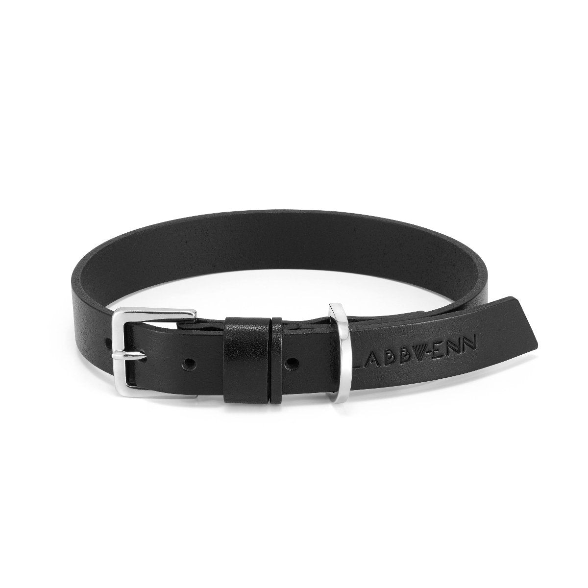 kasibe collier en cuir pour chien noir labbvenn