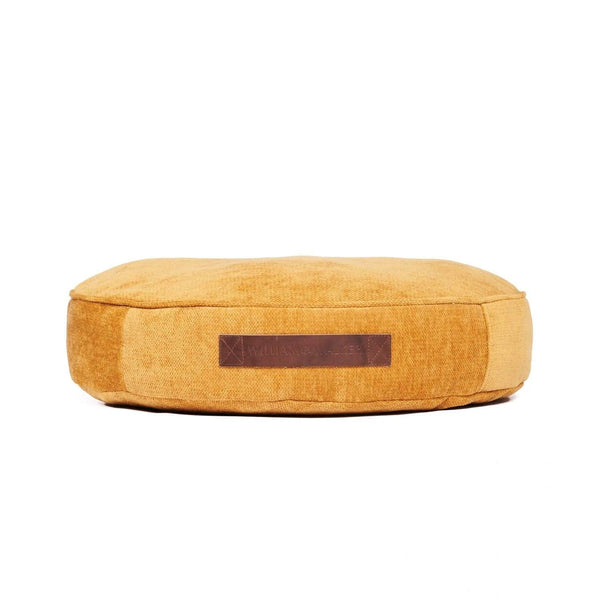 Chill, un coussin rond au tissu imperméable pour chien curry - kasibe