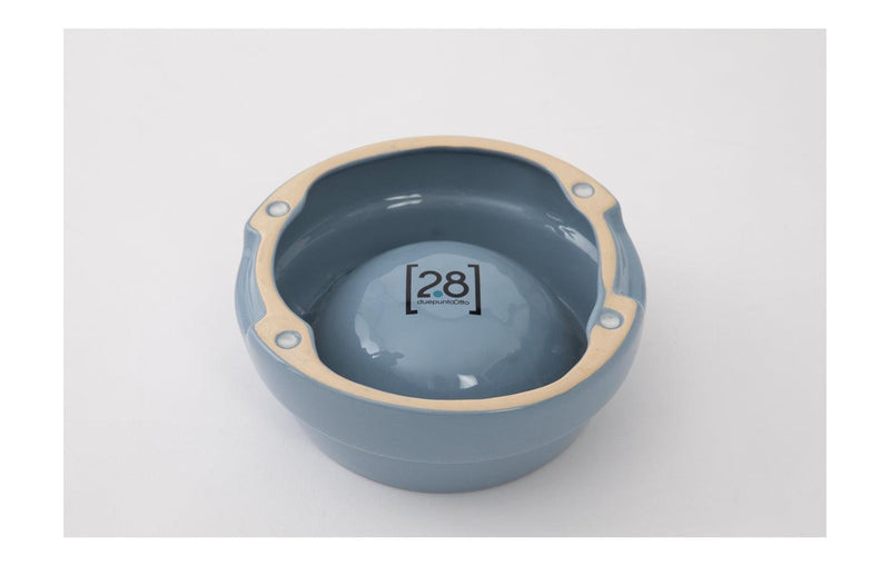 Gamelle colorée pour chien en céramique Sebastiao bleue dessous - Kasibe