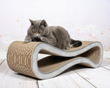 Griffoir pour chat en carton, ludique et écologique Cat Racer gris - kasibe