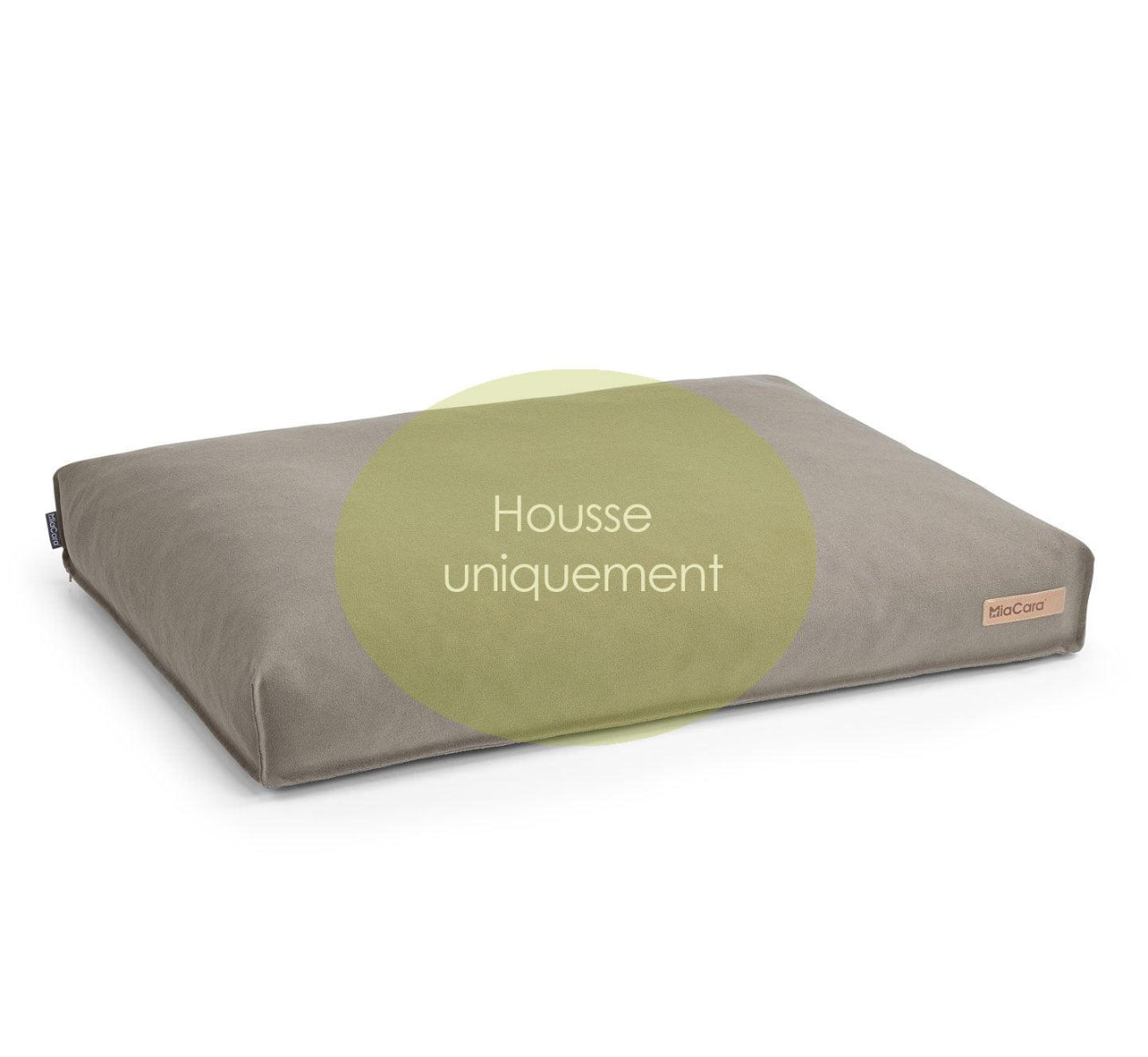 kasibe housse de coussin pour chien moelleux & lessivable Stella taupe miacara