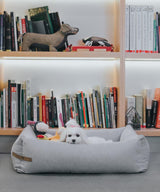kasibe panier pour chien élégant et classique loft bowlandbone gris