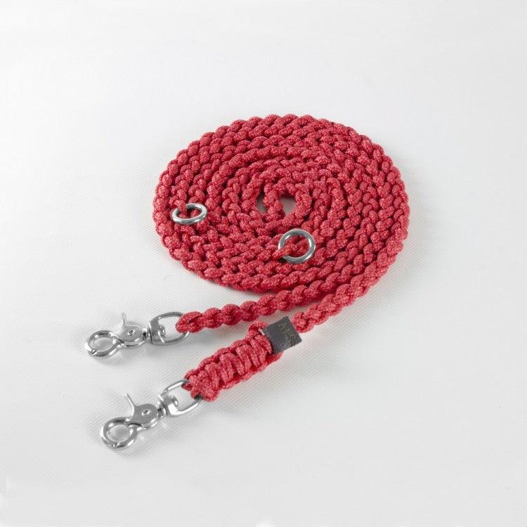 Laisse en corde pour chien, Maritime rappelle les bouts du bateau rouge boucle argent - kasibe