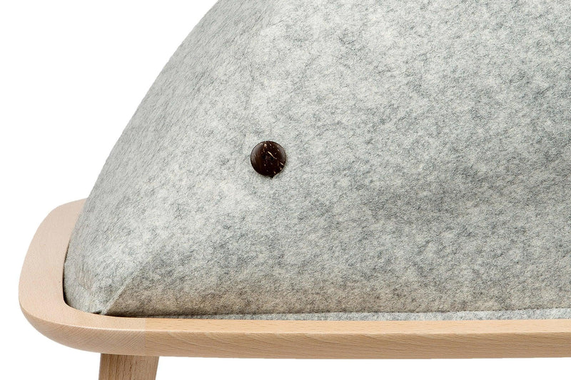Le Bed de Meyou : un lit confort pour chat en hauteur meyou kasibe  gris détail