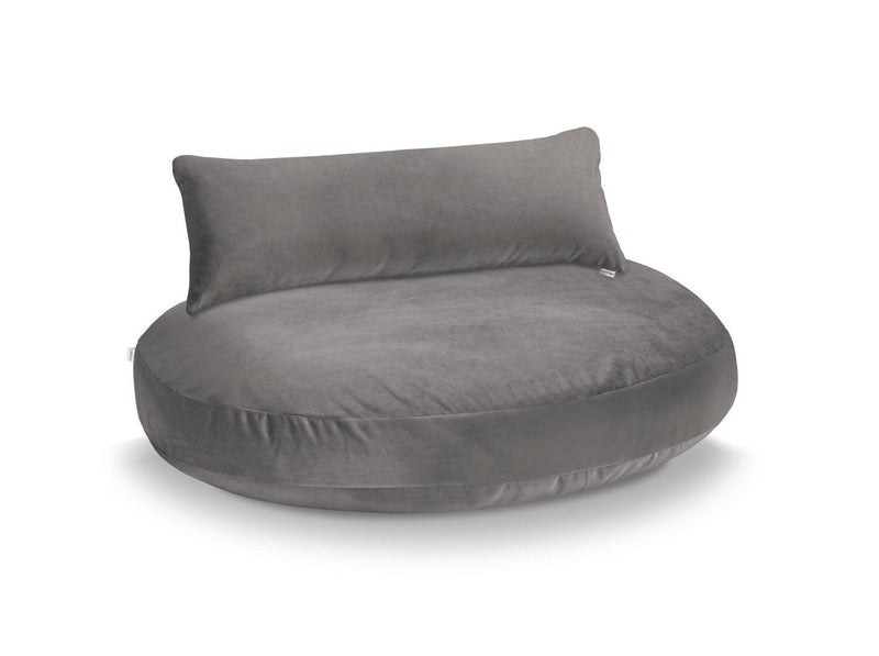 Luna : un lit design pour chien et ultra confort - Finition Oxford coussin gris - kasibe