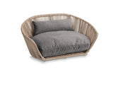 Luna : un lit design pour chien et ultra confort - Finition Oxford coussin pierre structure vogue - kasibe