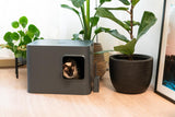 Litière pour chat design : Dôme Hoopo moderne et chic kasibe gris dôme