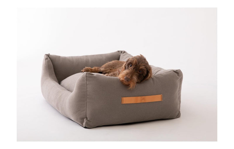 Henri : le lit pour chien en coton avec coussin réversible - kasibe