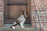Manteau élégant pour chien en tweed Leaf marron - kasibe
