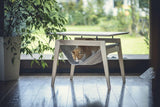 Kikko, un panier pour chat en bois et hamac au style scandinave - kasibe