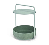 Panier pour chat écologique en polyester recyclé et meuble bas Tavolino kasibe miacara vert